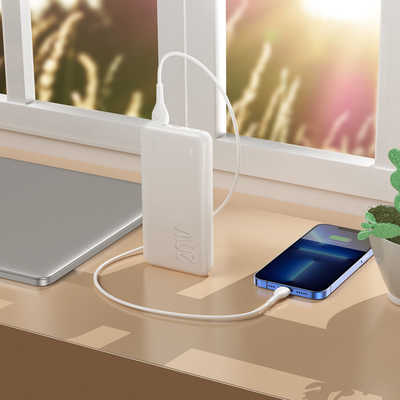 Presente de escritório de 10000mAh com LED e carregamento rápido