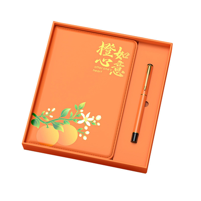 Técnicas de impressão em tela de seda Conjunto de caderno e caneta de assinatura para a formatura