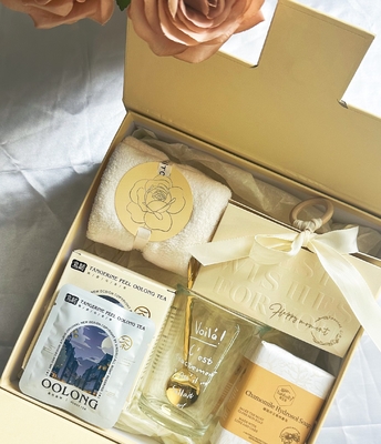 Conjunto personalizado de presentes de casamento Toalha Sabão Copo de Água Chá Oolong e Caixa Criativa de Doces