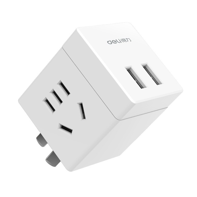 Pequena tomada sem fio com 2 buracos e 2 portas USB Conversor inteligente Logotipo do cliente