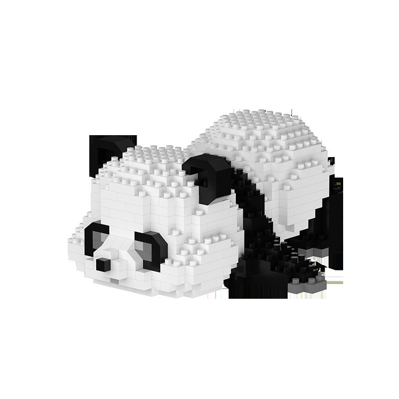 -Chic Panda Bloco de construção Grânulos minúsculos Jogos de plástico montados 1 Impressão gráfica a cores