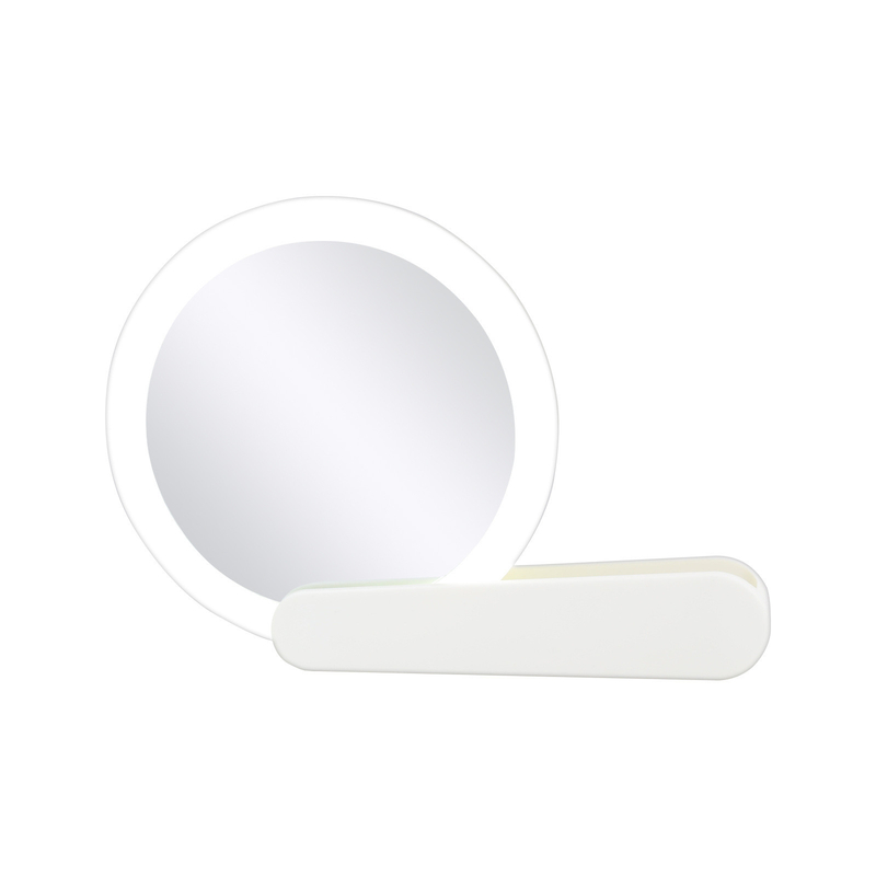 Espelho de maquiagem LED portátil dobrável portátil com impressão UV