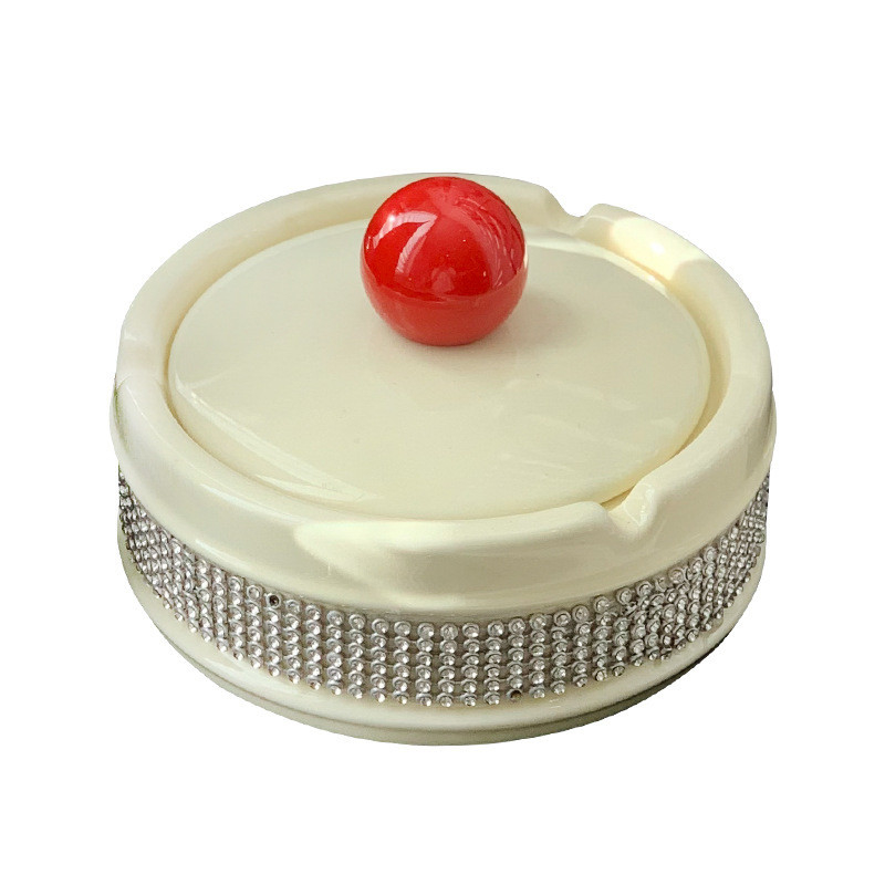 Novidade presentes cinzeiro cerâmico de alta estética para escritório decorações de mesa criativas