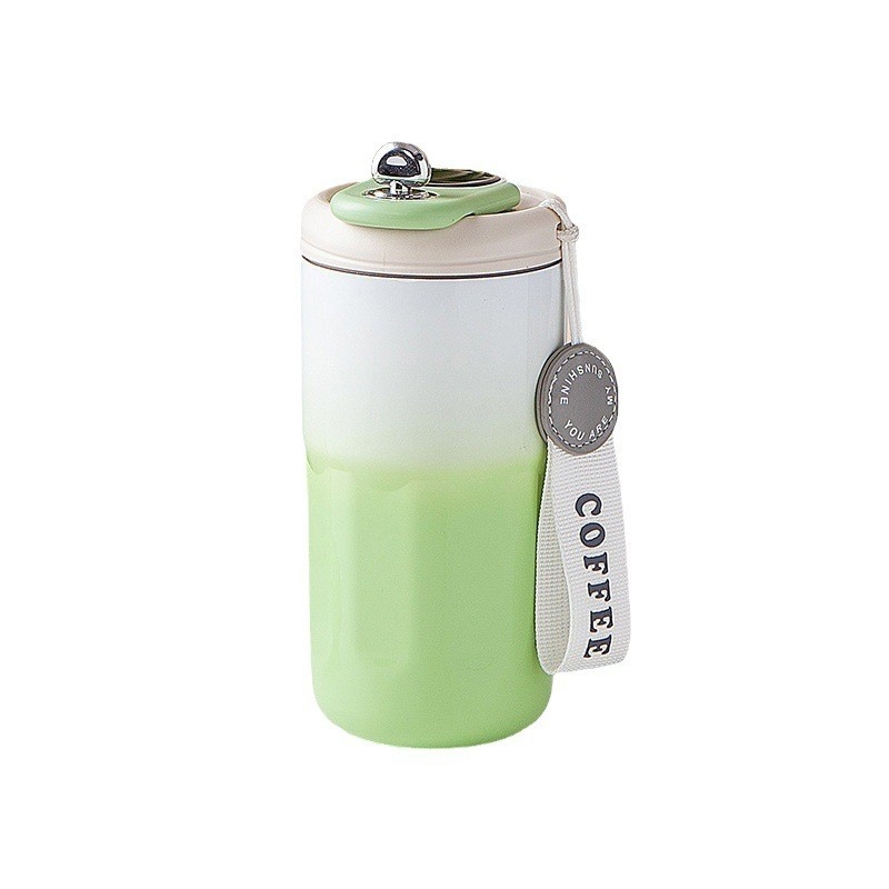 Display de temperatura de cor gradual de luxo leve isolado 316 x café de taça para escritório