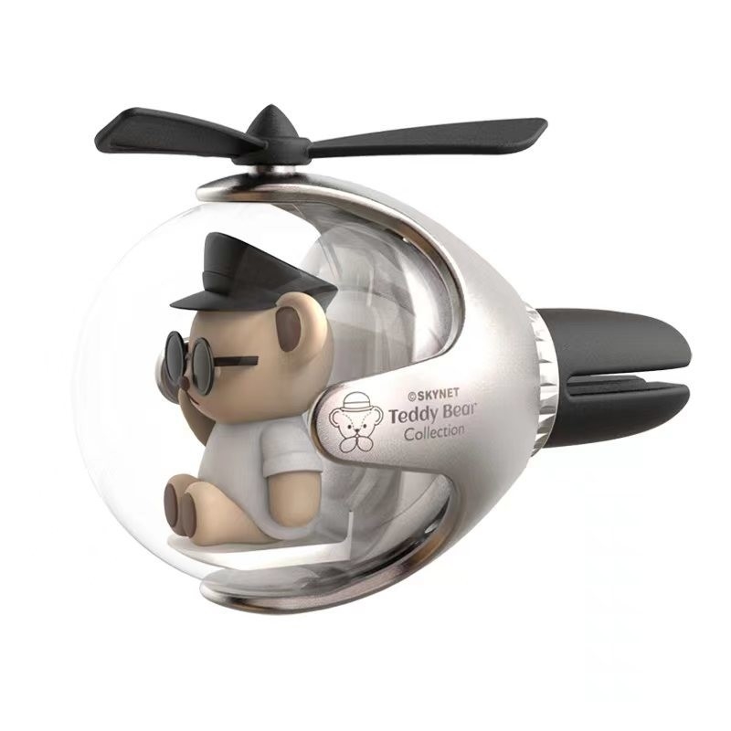 Produtos de escritório Teddy bola voadora carro perfumado com técnicas de impressão UV