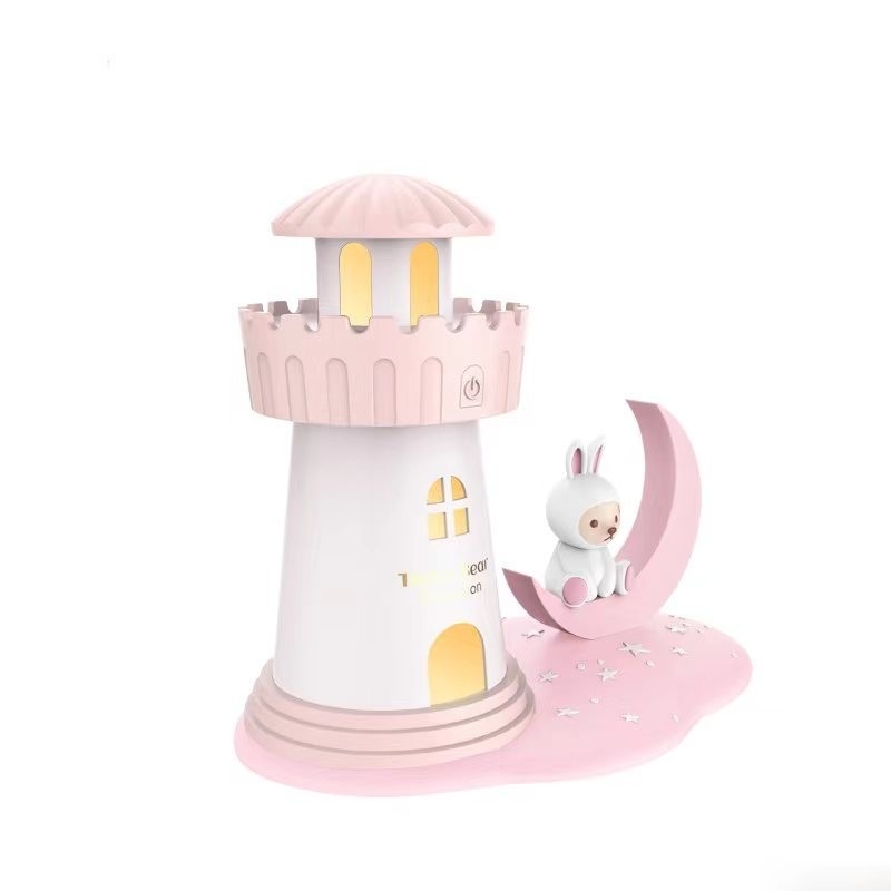 Produtos de escritório Teddy Moonshine Castle Umidificador de escritório com impressora de tela de seda