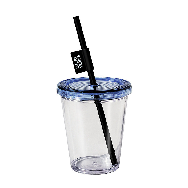 Impressão UV Copo de café de palha de cerveja fria de verão com tampa Copo conveniente e elegante