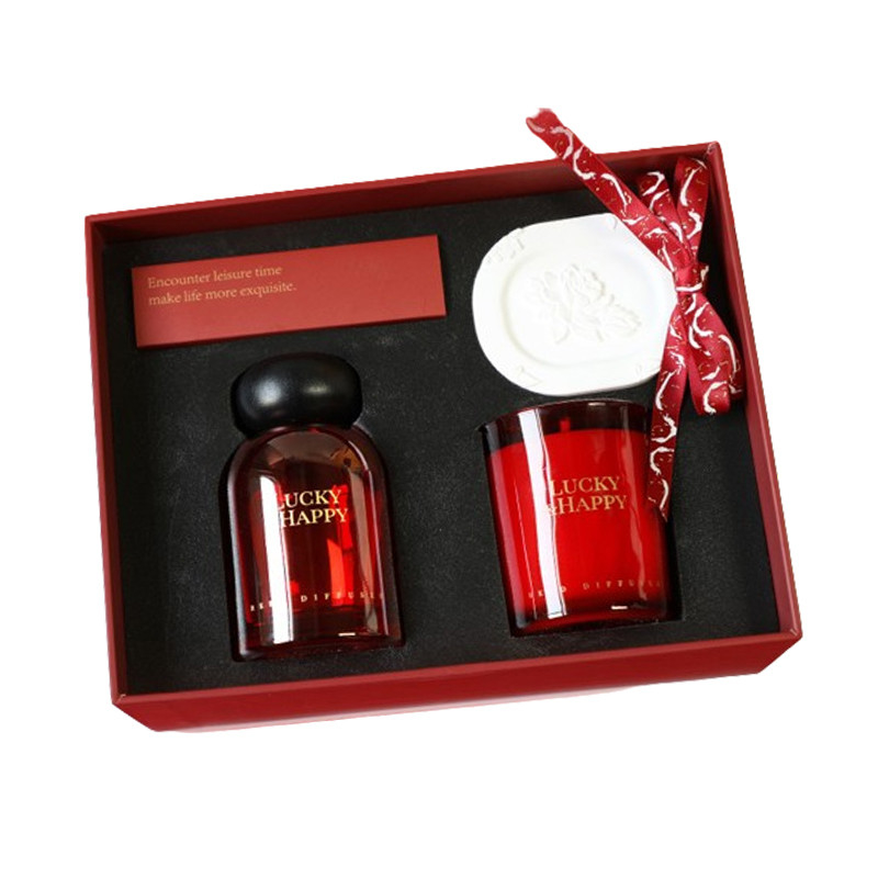 Logotipo do cliente Conjunto de presentes de aromaterapia sem chama do ano perfeito para presentes de agências de viagens