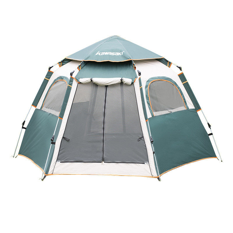 Logotipo do cliente Tenda de seis lados totalmente automática e protetor solar para atividades ao ar livre
