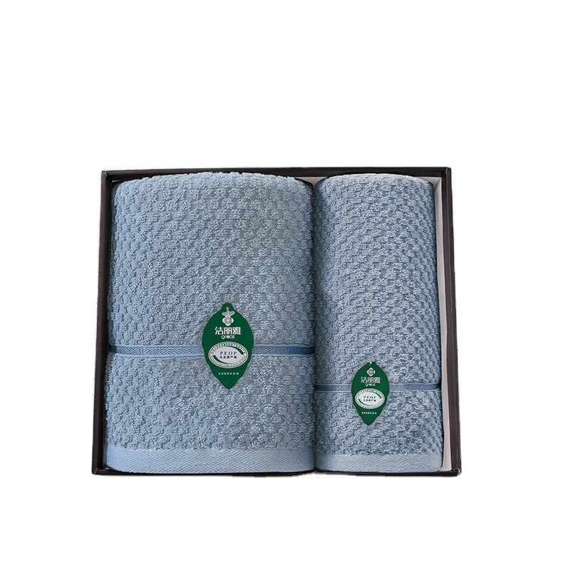 Conjunto de toalhas da série Xuyu, presente perfeito para usuários finais da agricultura 1 toalha de banho 1 toalha facial