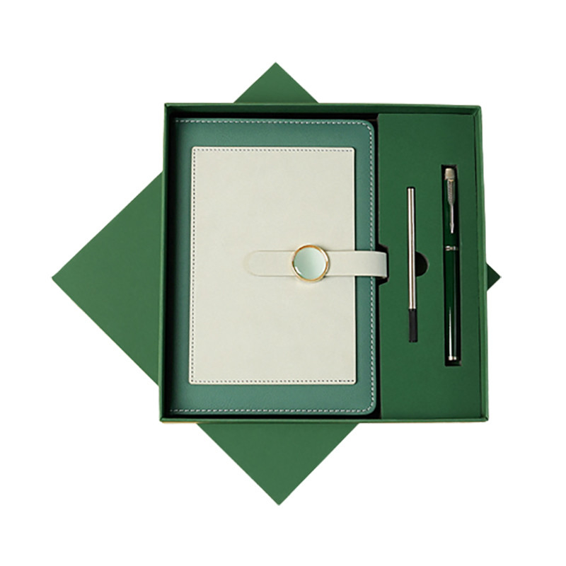 Prémio Companião de Conferência de Alta Qualidade Bloqueador de Cor A5 Notebook e caneta Neutral de Metal