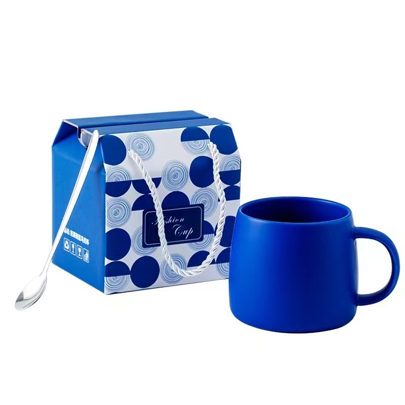 Logotipo personalizado aceito Geful Home Klein Blue Mug Color Boxrac para ocasião do ano