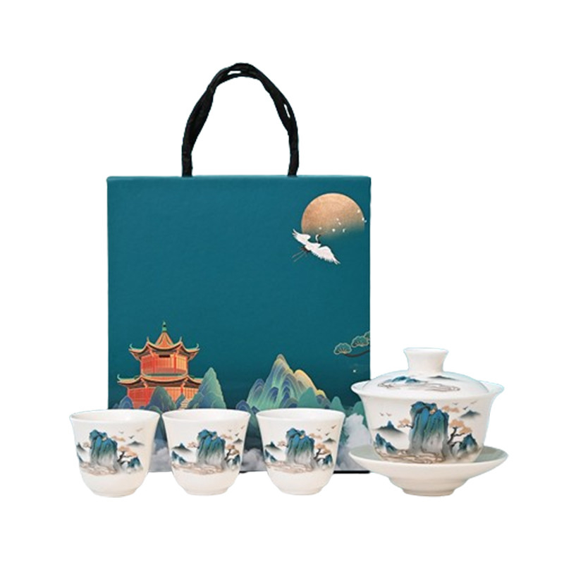 Qianshan Ovelhas Gordas Jade Kung Fu Set de Chá Perfeito Companheiro de Negócios