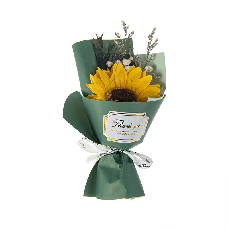 4 gráficos coloridos Impresso Festival Bouquet Sabão Flor Perfeito para Regalo de Volta à Escola