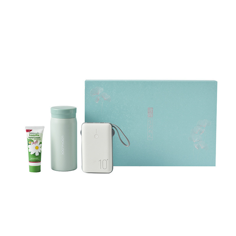 Le Kou Life Gift Set Copo de isolamento 200ml Mobile Power Creme de mão para dons de agradecimento