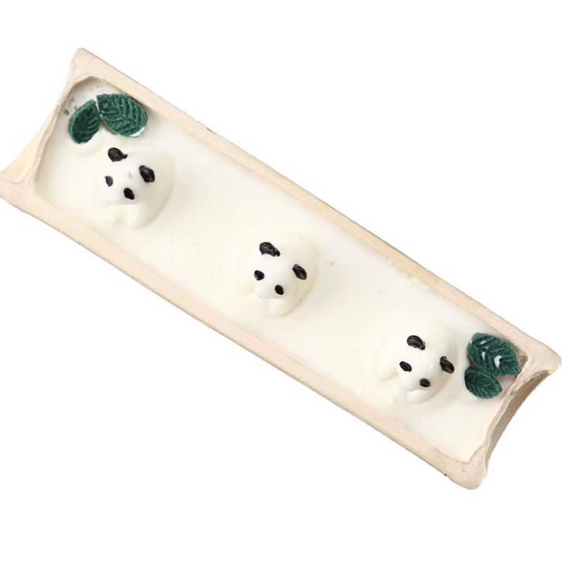 Candela de bambu personalizada Boa Noite Aromaterapia Panda para hóspedes de hotéis e resorts