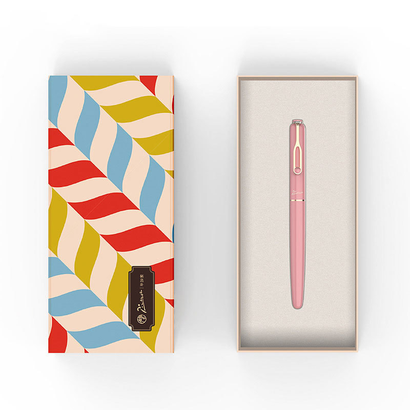 Presente de aniversário do funcionário Série de doces personalizada Caixa de caneta colorida para o logotipo do cliente
