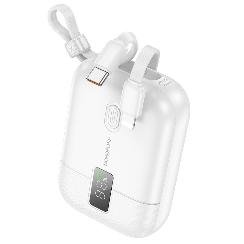 Banco de energia de 10000 mAh Totalmente compatível com cabos e fornecimento de energia móvel Produto de escritório