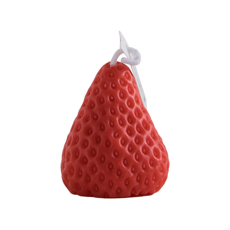 Adicione um toque de cor à sua mesa com esta vela de aromaterapia de morango personalizável